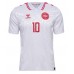 Camisa de time de futebol Dinamarca Christian Eriksen #10 Replicas 2º Equipamento Europeu 2024 Manga Curta